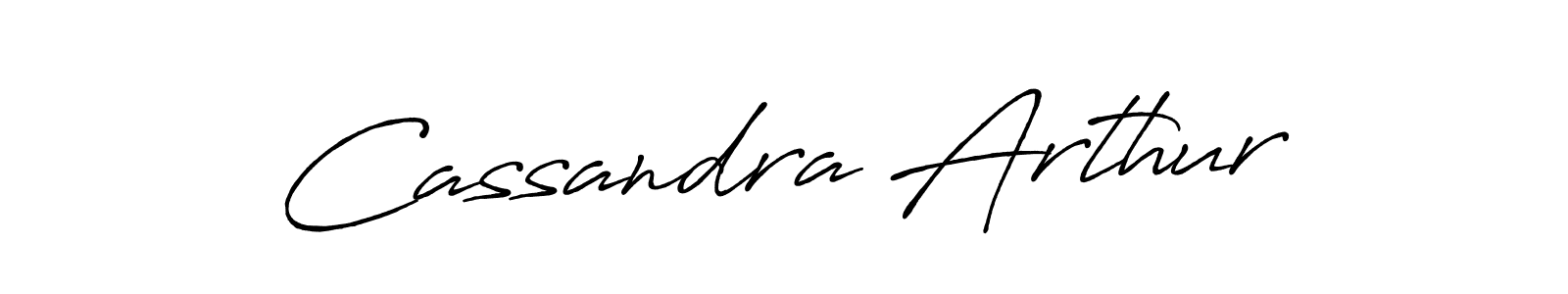 Cassandra Arthur stylish signature style. Best Handwritten Sign (Antro_Vectra_Bolder) for my name. Handwritten Signature Collection Ideas for my name Cassandra Arthur. Cassandra Arthur signature style 7 images and pictures png