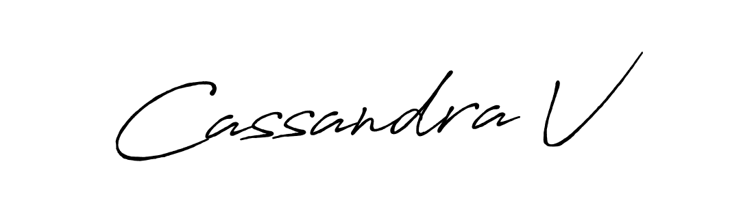 The best way (Antro_Vectra_Bolder) to make a short signature is to pick only two or three words in your name. The name Cassandra V include a total of six letters. For converting this name. Cassandra V signature style 7 images and pictures png