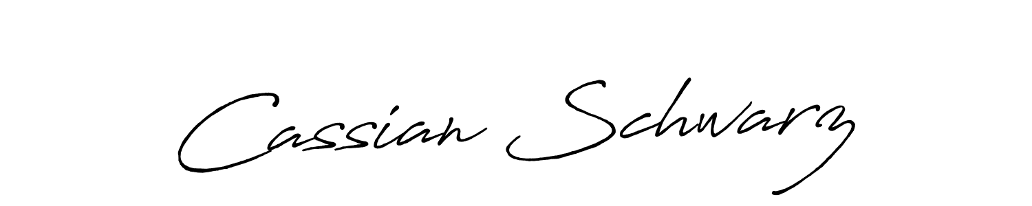 How to make Cassian Schwarz name signature. Use Antro_Vectra_Bolder style for creating short signs online. This is the latest handwritten sign. Cassian Schwarz signature style 7 images and pictures png