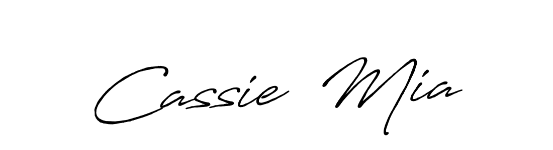Cassie  Mia stylish signature style. Best Handwritten Sign (Antro_Vectra_Bolder) for my name. Handwritten Signature Collection Ideas for my name Cassie  Mia. Cassie  Mia signature style 7 images and pictures png