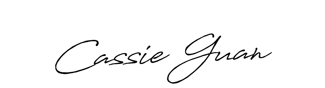 Similarly Antro_Vectra_Bolder is the best handwritten signature design. Signature creator online .You can use it as an online autograph creator for name Cassie Guan. Cassie Guan signature style 7 images and pictures png