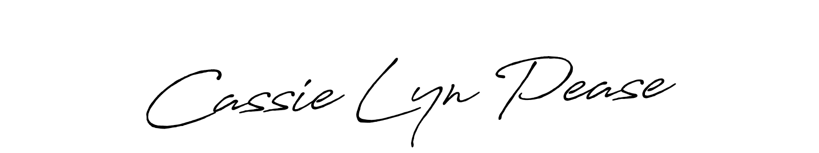 The best way (Antro_Vectra_Bolder) to make a short signature is to pick only two or three words in your name. The name Cassie Lyn Pease include a total of six letters. For converting this name. Cassie Lyn Pease signature style 7 images and pictures png