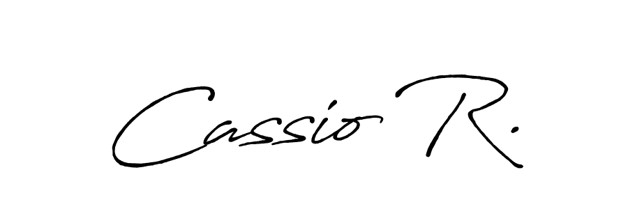 Design your own signature with our free online signature maker. With this signature software, you can create a handwritten (Antro_Vectra_Bolder) signature for name Cassio R.. Cassio R. signature style 7 images and pictures png