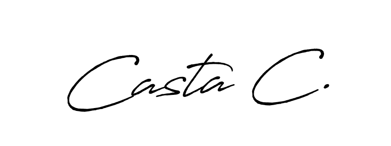 Also You can easily find your signature by using the search form. We will create Casta C. name handwritten signature images for you free of cost using Antro_Vectra_Bolder sign style. Casta C. signature style 7 images and pictures png