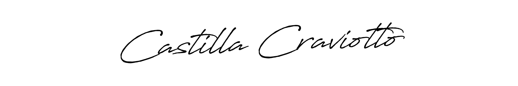 Create a beautiful signature design for name Castilla Craviotto. With this signature (Antro_Vectra_Bolder) fonts, you can make a handwritten signature for free. Castilla Craviotto signature style 7 images and pictures png