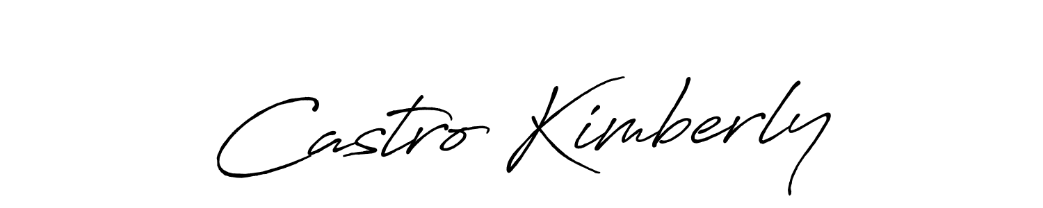 It looks lik you need a new signature style for name Castro Kimberly. Design unique handwritten (Antro_Vectra_Bolder) signature with our free signature maker in just a few clicks. Castro Kimberly signature style 7 images and pictures png