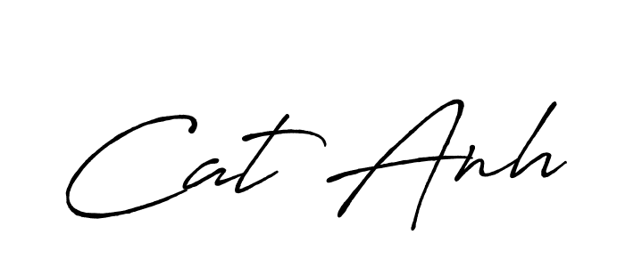 The best way (Antro_Vectra_Bolder) to make a short signature is to pick only two or three words in your name. The name Cat Anh include a total of six letters. For converting this name. Cat Anh signature style 7 images and pictures png