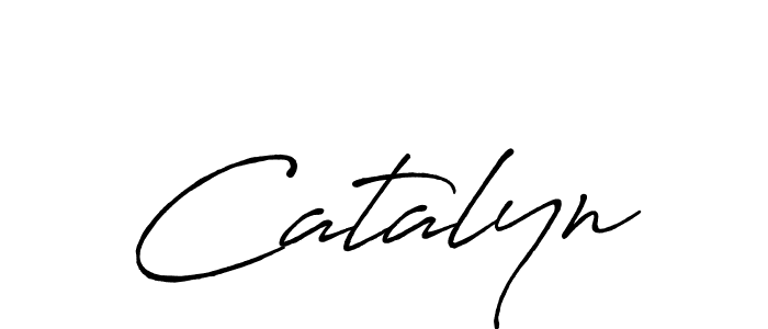 How to make Catalyn signature? Antro_Vectra_Bolder is a professional autograph style. Create handwritten signature for Catalyn name. Catalyn signature style 7 images and pictures png