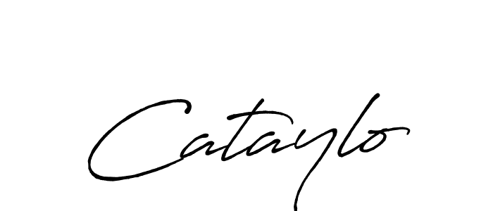 How to make Cataylo name signature. Use Antro_Vectra_Bolder style for creating short signs online. This is the latest handwritten sign. Cataylo signature style 7 images and pictures png