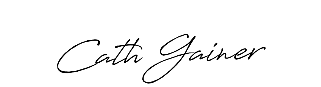 Design your own signature with our free online signature maker. With this signature software, you can create a handwritten (Antro_Vectra_Bolder) signature for name Cath Gainer. Cath Gainer signature style 7 images and pictures png