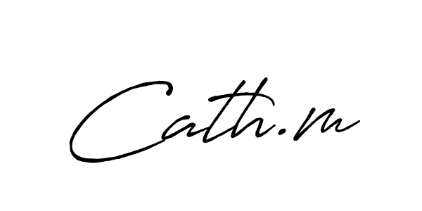 How to make Cath.m signature? Antro_Vectra_Bolder is a professional autograph style. Create handwritten signature for Cath.m name. Cath.m signature style 7 images and pictures png