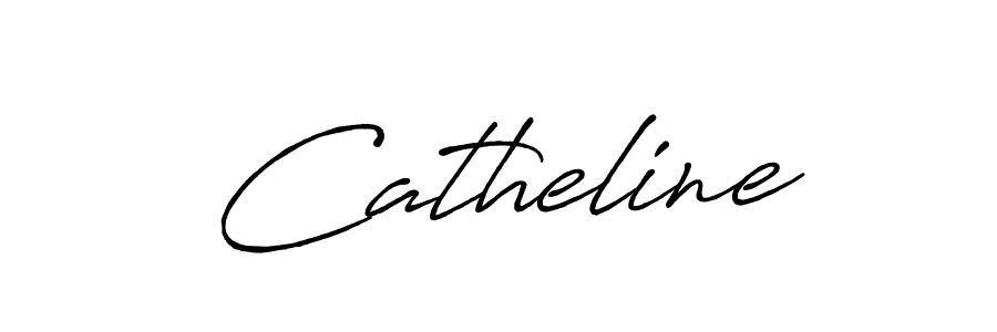 Make a beautiful signature design for name Catheline. With this signature (Antro_Vectra_Bolder) style, you can create a handwritten signature for free. Catheline signature style 7 images and pictures png