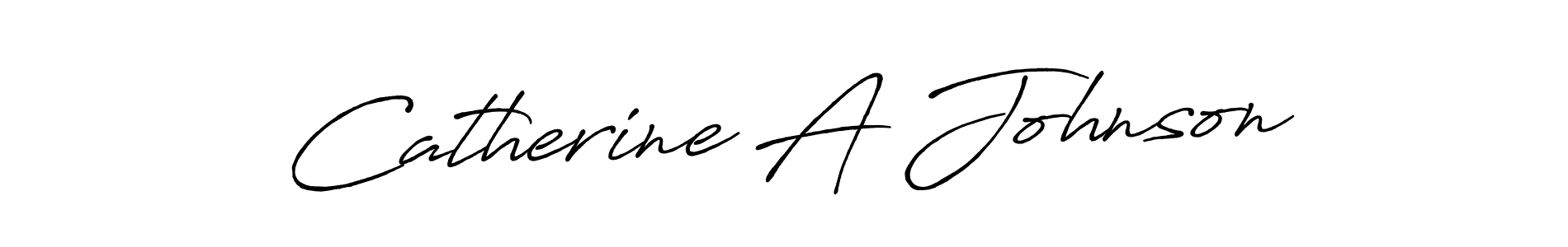 Make a beautiful signature design for name Catherine A Johnson. With this signature (Antro_Vectra_Bolder) style, you can create a handwritten signature for free. Catherine A Johnson signature style 7 images and pictures png