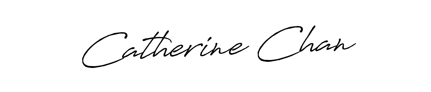 You should practise on your own different ways (Antro_Vectra_Bolder) to write your name (Catherine Chan) in signature. don't let someone else do it for you. Catherine Chan signature style 7 images and pictures png