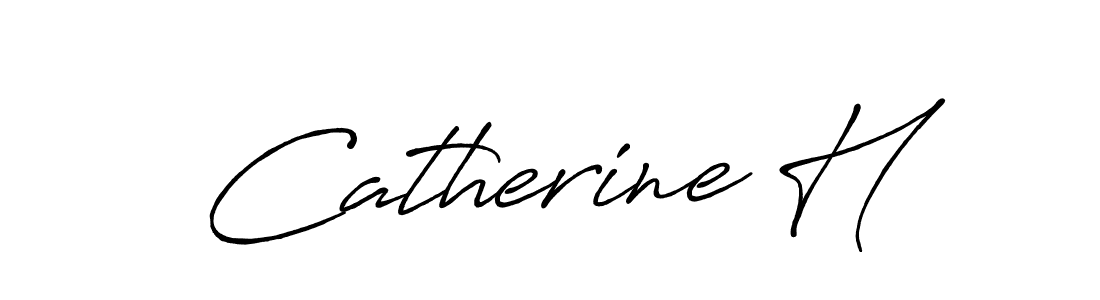 Design your own signature with our free online signature maker. With this signature software, you can create a handwritten (Antro_Vectra_Bolder) signature for name Catherine H. Catherine H signature style 7 images and pictures png