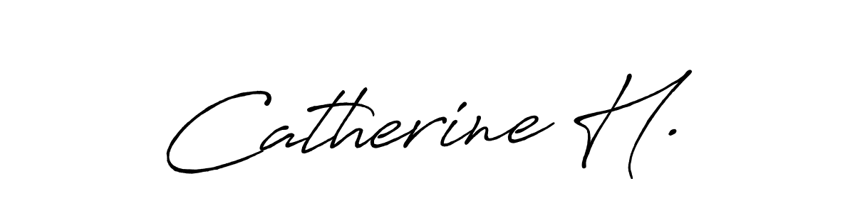 How to Draw Catherine H. signature style? Antro_Vectra_Bolder is a latest design signature styles for name Catherine H.. Catherine H. signature style 7 images and pictures png