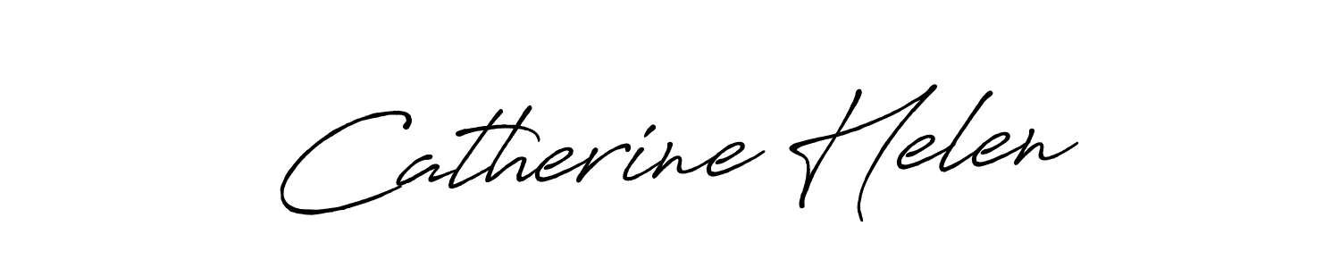 Use a signature maker to create a handwritten signature online. With this signature software, you can design (Antro_Vectra_Bolder) your own signature for name Catherine Helen. Catherine Helen signature style 7 images and pictures png
