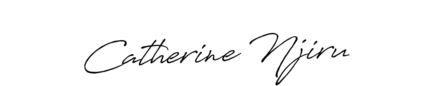 Make a beautiful signature design for name Catherine Njiru. With this signature (Antro_Vectra_Bolder) style, you can create a handwritten signature for free. Catherine Njiru signature style 7 images and pictures png