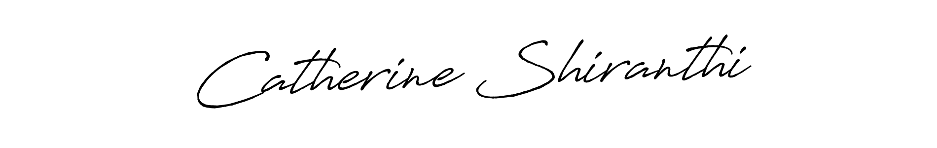 Create a beautiful signature design for name Catherine Shiranthi. With this signature (Antro_Vectra_Bolder) fonts, you can make a handwritten signature for free. Catherine Shiranthi signature style 7 images and pictures png