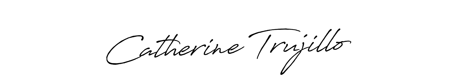 Create a beautiful signature design for name Catherine Trujillo. With this signature (Antro_Vectra_Bolder) fonts, you can make a handwritten signature for free. Catherine Trujillo signature style 7 images and pictures png