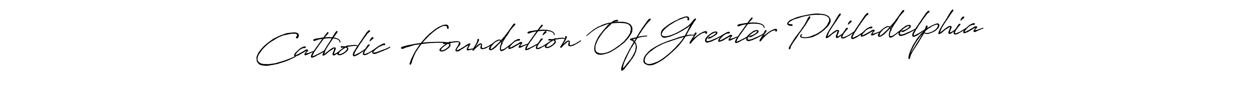 Create a beautiful signature design for name Catholic Foundation Of Greater Philadelphia. With this signature (Antro_Vectra_Bolder) fonts, you can make a handwritten signature for free. Catholic Foundation Of Greater Philadelphia signature style 7 images and pictures png