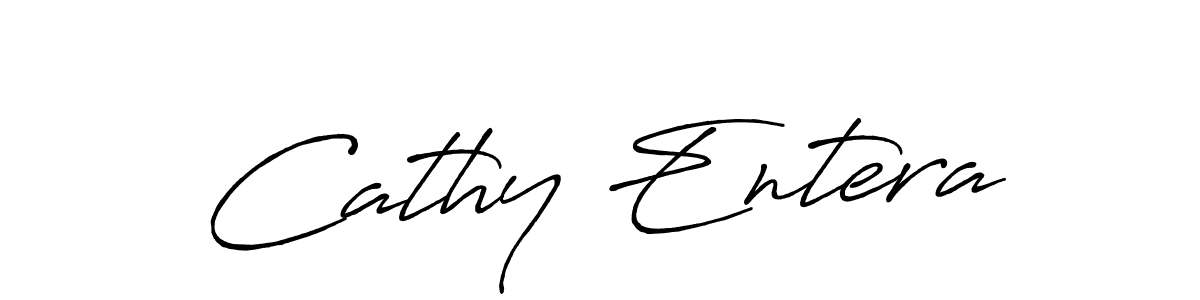 Create a beautiful signature design for name Cathy Entera. With this signature (Antro_Vectra_Bolder) fonts, you can make a handwritten signature for free. Cathy Entera signature style 7 images and pictures png