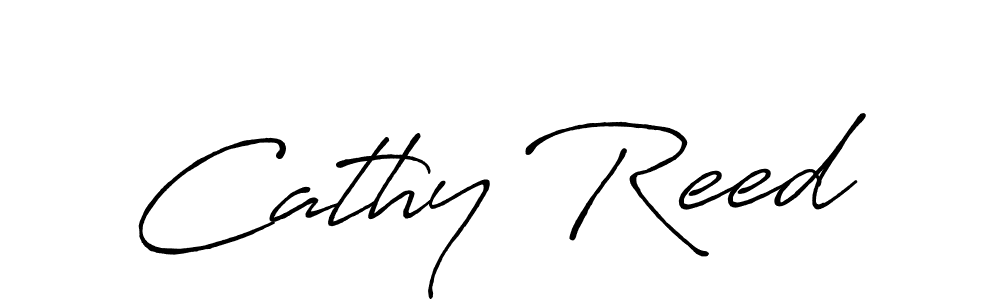 You should practise on your own different ways (Antro_Vectra_Bolder) to write your name (Cathy Reed) in signature. don't let someone else do it for you. Cathy Reed signature style 7 images and pictures png