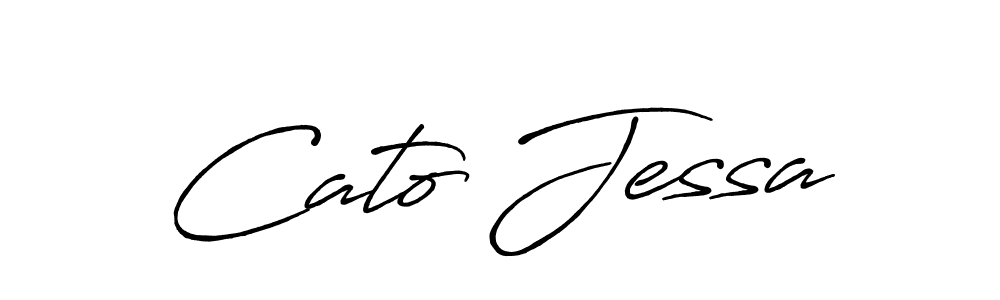 You should practise on your own different ways (Antro_Vectra_Bolder) to write your name (Cato Jessa) in signature. don't let someone else do it for you. Cato Jessa signature style 7 images and pictures png