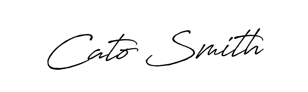 Create a beautiful signature design for name Cato Smith. With this signature (Antro_Vectra_Bolder) fonts, you can make a handwritten signature for free. Cato Smith signature style 7 images and pictures png