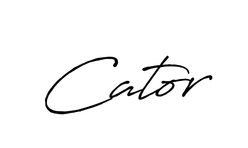 Make a beautiful signature design for name Cator. Use this online signature maker to create a handwritten signature for free. Cator signature style 7 images and pictures png