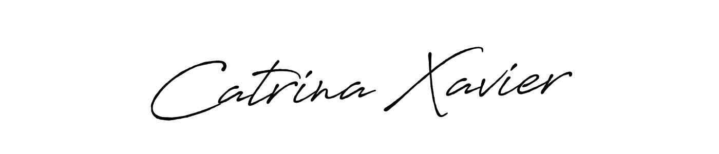 Make a beautiful signature design for name Catrina Xavier. With this signature (Antro_Vectra_Bolder) style, you can create a handwritten signature for free. Catrina Xavier signature style 7 images and pictures png