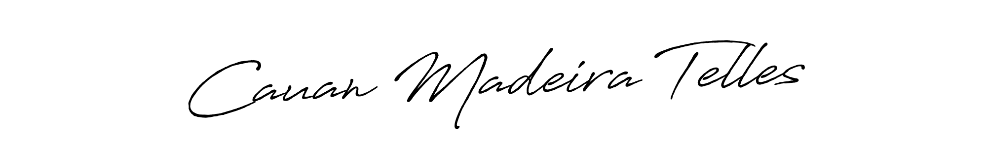 How to make Cauan Madeira Telles signature? Antro_Vectra_Bolder is a professional autograph style. Create handwritten signature for Cauan Madeira Telles name. Cauan Madeira Telles signature style 7 images and pictures png