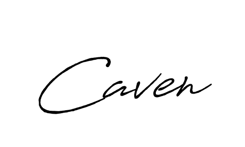 Create a beautiful signature design for name Caven. With this signature (Antro_Vectra_Bolder) fonts, you can make a handwritten signature for free. Caven signature style 7 images and pictures png