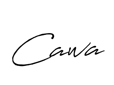 Cawa stylish signature style. Best Handwritten Sign (Antro_Vectra_Bolder) for my name. Handwritten Signature Collection Ideas for my name Cawa. Cawa signature style 7 images and pictures png