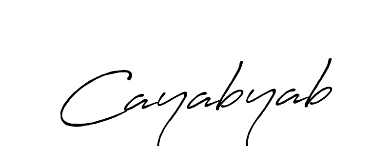 Use a signature maker to create a handwritten signature online. With this signature software, you can design (Antro_Vectra_Bolder) your own signature for name Cayabyab. Cayabyab signature style 7 images and pictures png