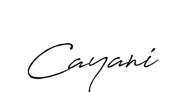 Also we have Cayani name is the best signature style. Create professional handwritten signature collection using Antro_Vectra_Bolder autograph style. Cayani signature style 7 images and pictures png