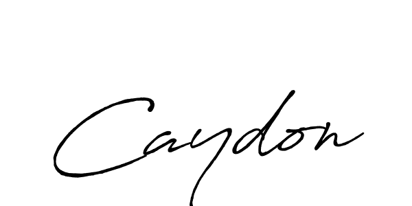 Design your own signature with our free online signature maker. With this signature software, you can create a handwritten (Antro_Vectra_Bolder) signature for name Caydon. Caydon signature style 7 images and pictures png