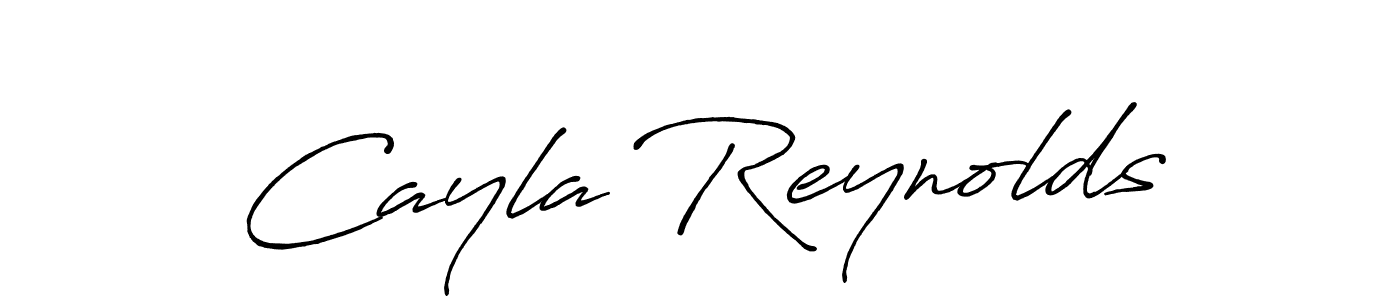 Design your own signature with our free online signature maker. With this signature software, you can create a handwritten (Antro_Vectra_Bolder) signature for name Cayla Reynolds. Cayla Reynolds signature style 7 images and pictures png
