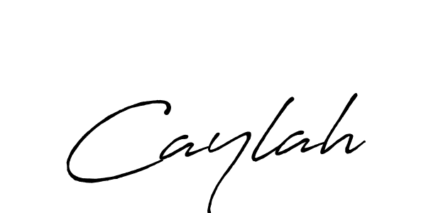 How to make Caylah name signature. Use Antro_Vectra_Bolder style for creating short signs online. This is the latest handwritten sign. Caylah signature style 7 images and pictures png