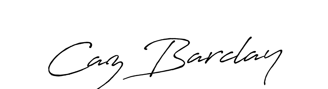 Caz Barclay stylish signature style. Best Handwritten Sign (Antro_Vectra_Bolder) for my name. Handwritten Signature Collection Ideas for my name Caz Barclay. Caz Barclay signature style 7 images and pictures png