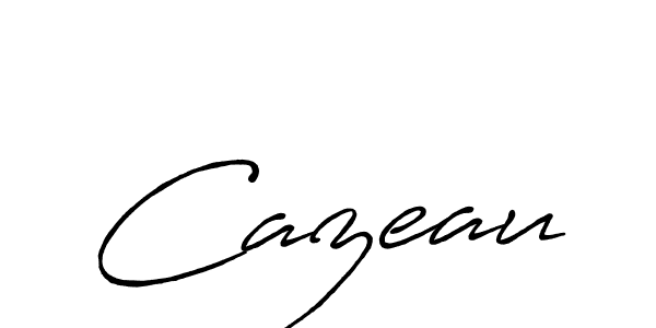 Use a signature maker to create a handwritten signature online. With this signature software, you can design (Antro_Vectra_Bolder) your own signature for name Cazeau. Cazeau signature style 7 images and pictures png