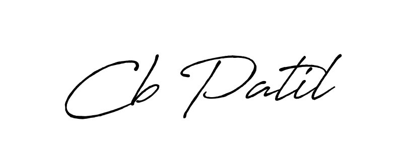 Make a beautiful signature design for name Cb Patil. With this signature (Antro_Vectra_Bolder) style, you can create a handwritten signature for free. Cb Patil signature style 7 images and pictures png