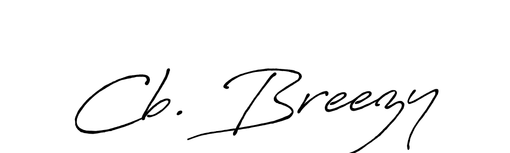 Also we have Cb. Breezy name is the best signature style. Create professional handwritten signature collection using Antro_Vectra_Bolder autograph style. Cb. Breezy signature style 7 images and pictures png