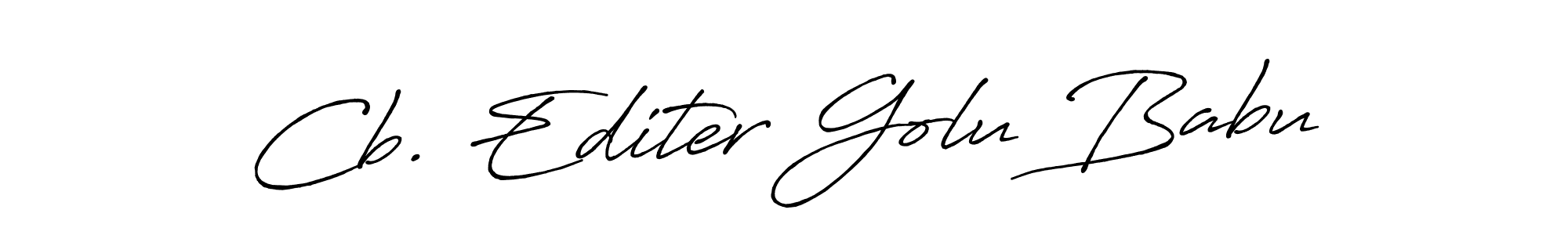 Make a beautiful signature design for name Cb. Editer Golu Babu. Use this online signature maker to create a handwritten signature for free. Cb. Editer Golu Babu signature style 7 images and pictures png