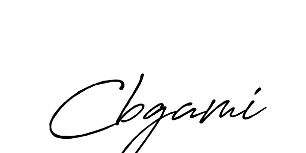 Use a signature maker to create a handwritten signature online. With this signature software, you can design (Antro_Vectra_Bolder) your own signature for name Cbgami. Cbgami signature style 7 images and pictures png