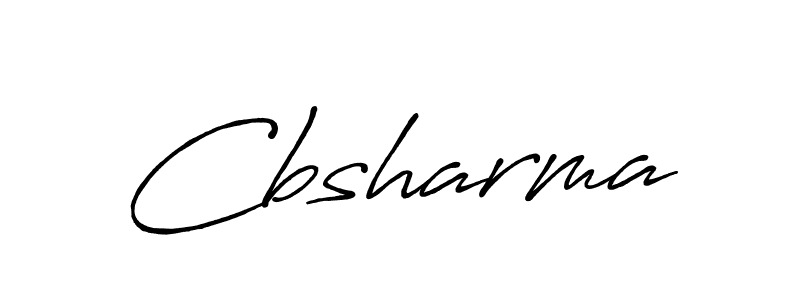 Use a signature maker to create a handwritten signature online. With this signature software, you can design (Antro_Vectra_Bolder) your own signature for name Cbsharma. Cbsharma signature style 7 images and pictures png