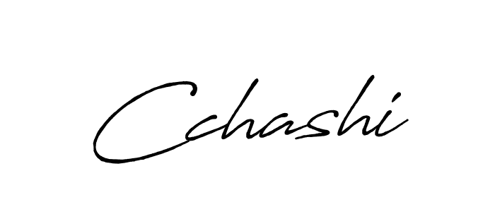 Make a beautiful signature design for name Cchashi. With this signature (Antro_Vectra_Bolder) style, you can create a handwritten signature for free. Cchashi signature style 7 images and pictures png