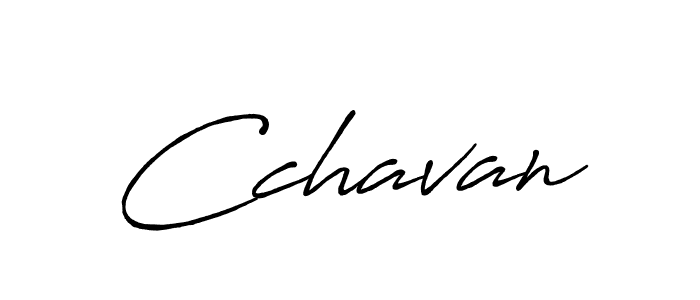 Cchavan stylish signature style. Best Handwritten Sign (Antro_Vectra_Bolder) for my name. Handwritten Signature Collection Ideas for my name Cchavan. Cchavan signature style 7 images and pictures png