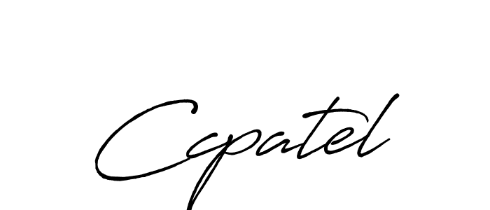 Ccpatel stylish signature style. Best Handwritten Sign (Antro_Vectra_Bolder) for my name. Handwritten Signature Collection Ideas for my name Ccpatel. Ccpatel signature style 7 images and pictures png