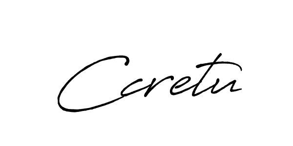 Design your own signature with our free online signature maker. With this signature software, you can create a handwritten (Antro_Vectra_Bolder) signature for name Ccretu. Ccretu signature style 7 images and pictures png